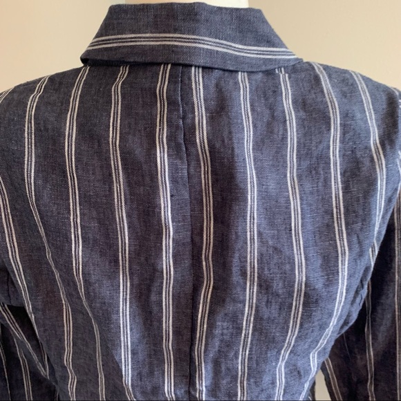 Cabi 100% Linen Striped Blazer - Picture 6 of 12